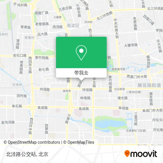 北洼路公交站地图
