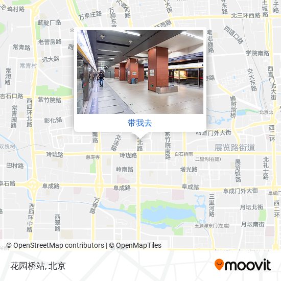 花园桥站地图