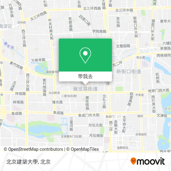 北京建築大學地图