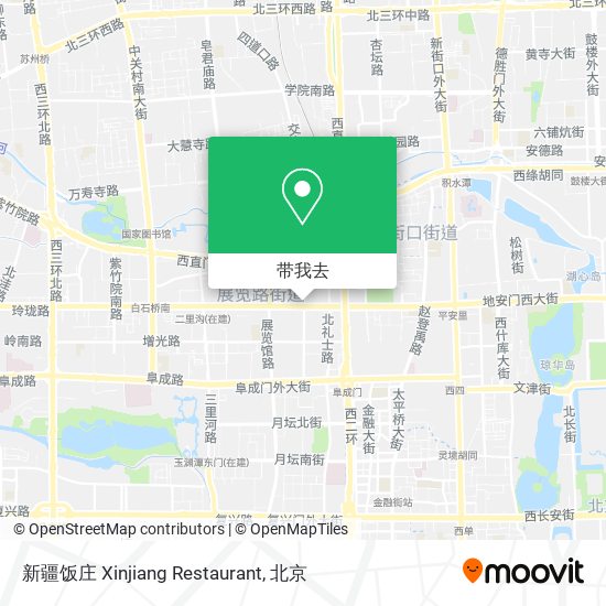 新疆饭庄 Xinjiang Restaurant地图