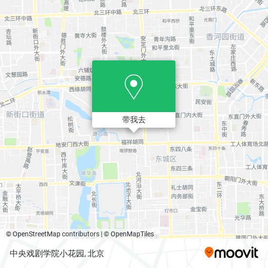 中央戏剧学院小花园地图