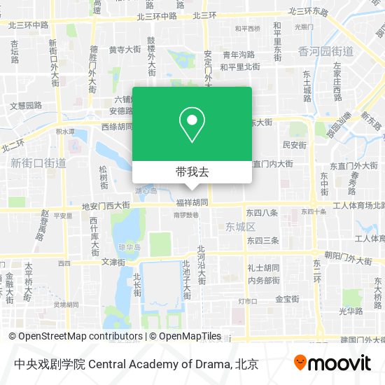 中央戏剧学院 Central Academy of Drama地图