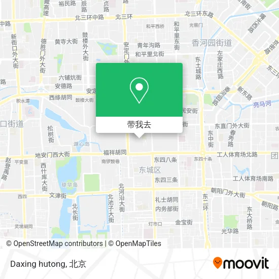 Daxing hutong地图