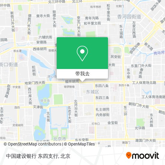 中国建设银行 东四支行地图