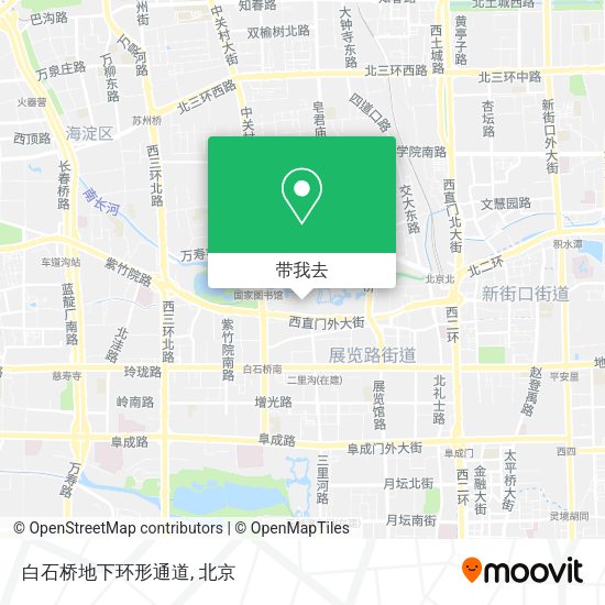 白石桥地下环形通道地图