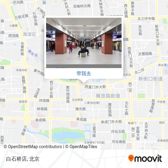 白石桥店地图