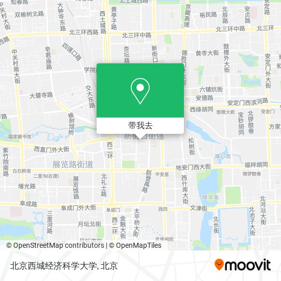 北京西城经济科学大学地图