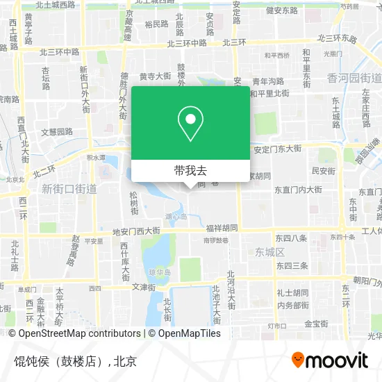 馄饨侯（鼓楼店）地图