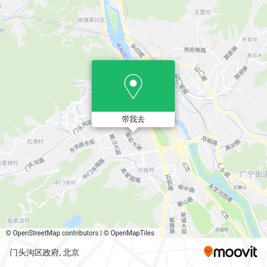 门头沟区政府地图