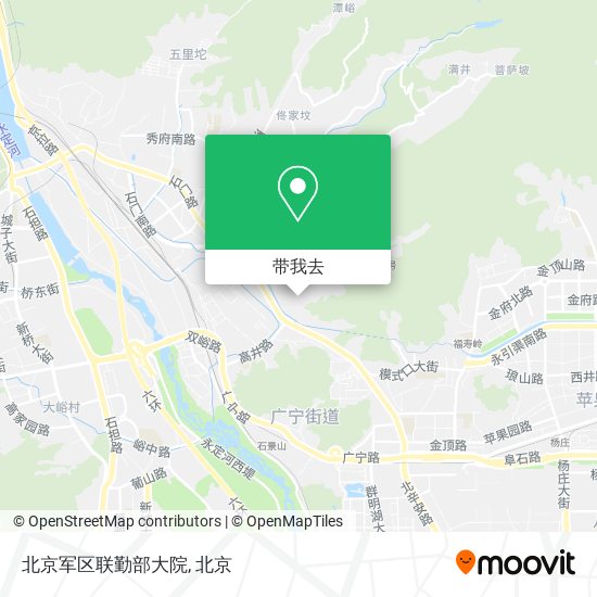 北京军区联勤部大院地图