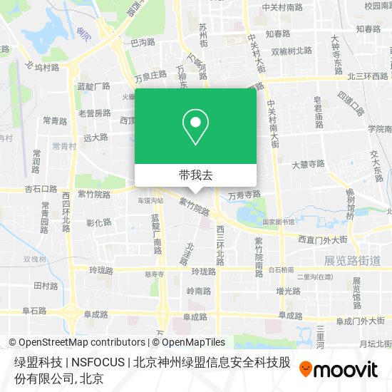 绿盟科技 | NSFOCUS | 北京神州绿盟信息安全科技股份有限公司地图