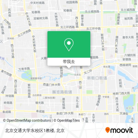 北京交通大学东校区1教楼地图