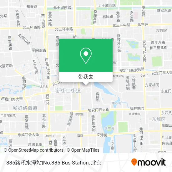 885路积水潭站|No.885 Bus Station地图