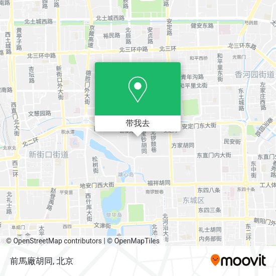 前馬廠胡同地图