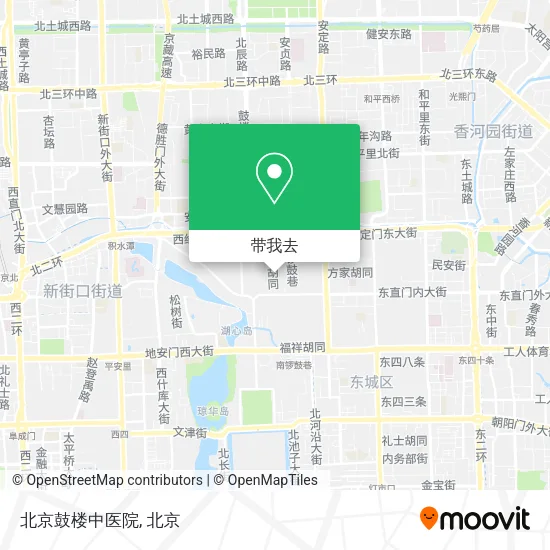 北京鼓楼中医院地图