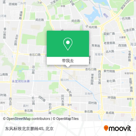 东风标致北京鹏翰4S地图