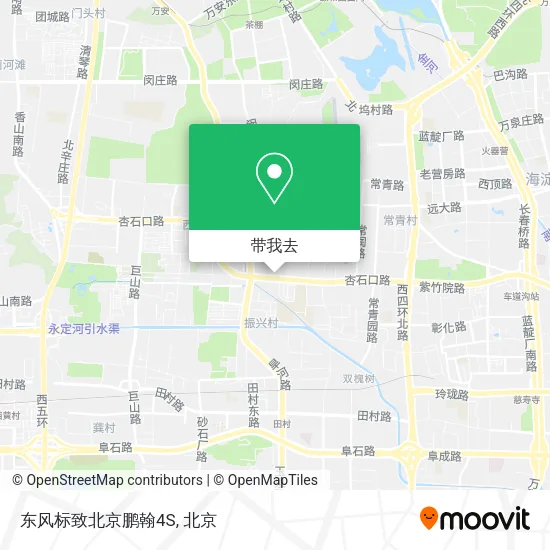 东风标致北京鹏翰4S地图