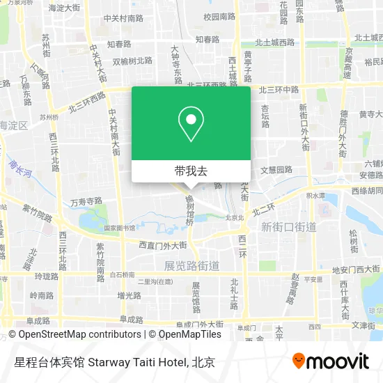星程台体宾馆 Starway Taiti Hotel地图