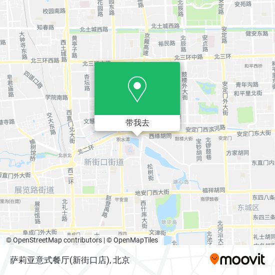 萨莉亚意式餐厅(新街口店)地图