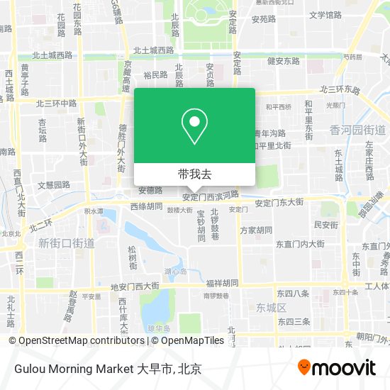 Gulou Morning Market 大早市地图