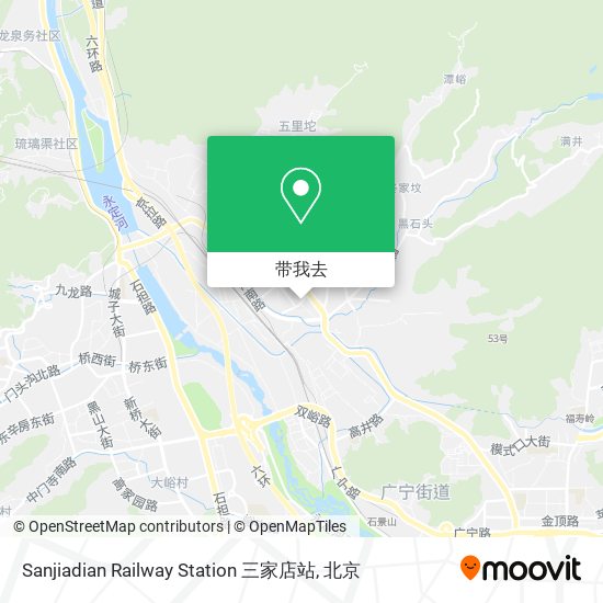 Sanjiadian Railway Station 三家店站地图