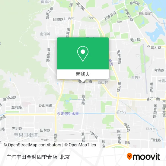 广汽丰田金时四季青店地图