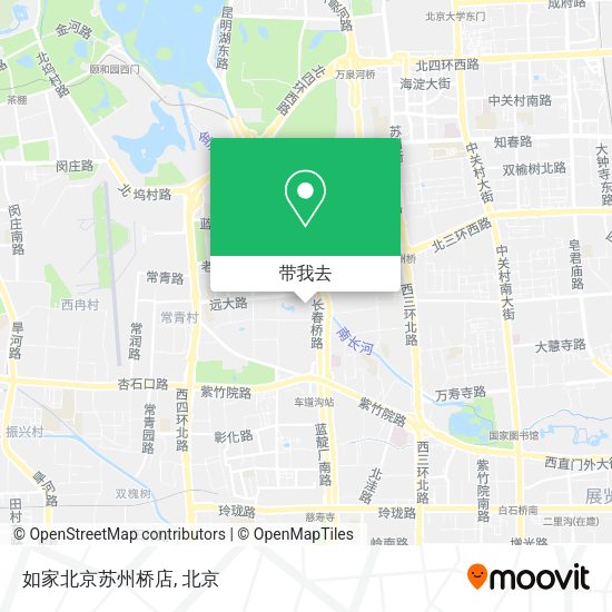 如家北京苏州桥店地图