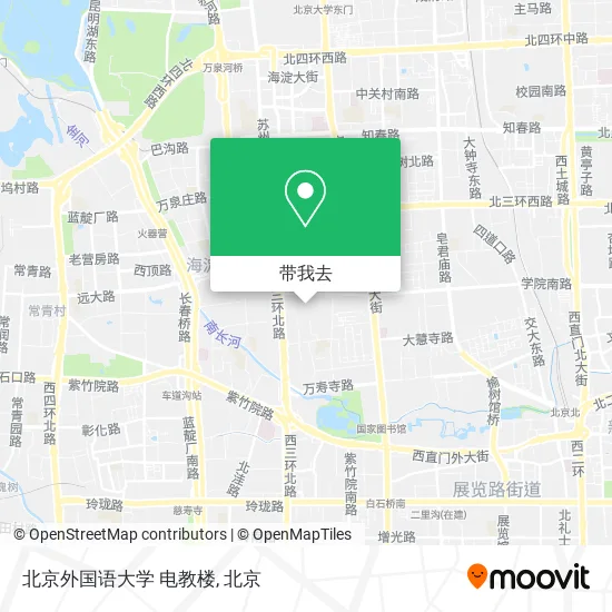北京外国语大学 电教楼地图