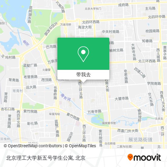 北京理工大学新五号学生公寓地图