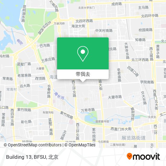Building 13, BFSU地图