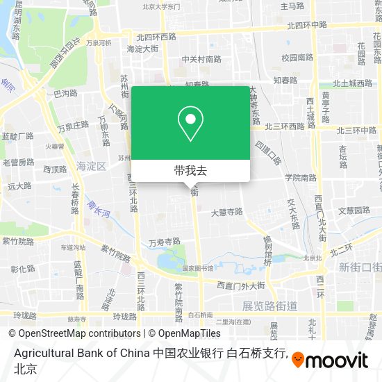 Agricultural Bank of China 中国农业银行 白石桥支行地图