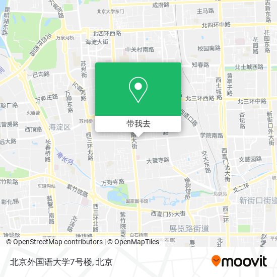 北京外国语大学7号楼地图