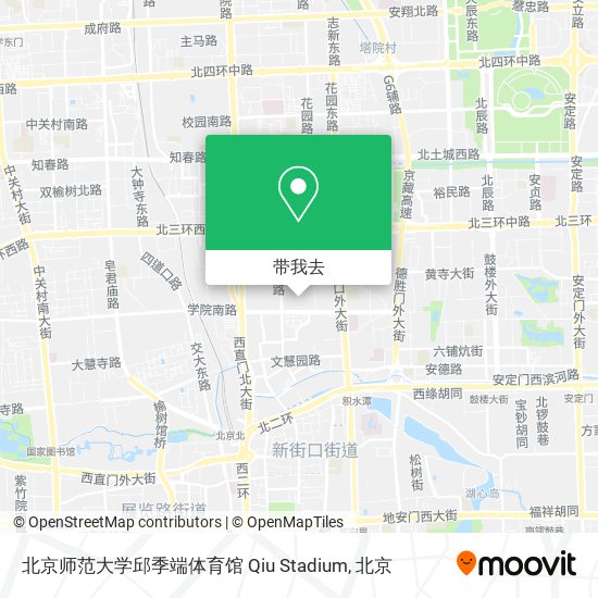 北京师范大学邱季端体育馆 Qiu Stadium地图