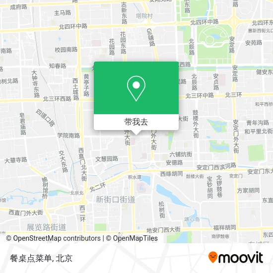 餐桌点菜单地图