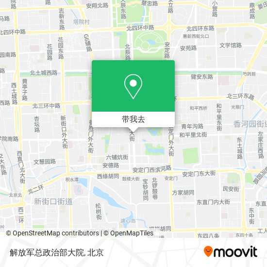 解放军总政治部大院地图