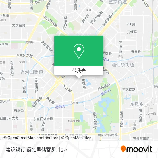 建设银行 霞光里储蓄所地图