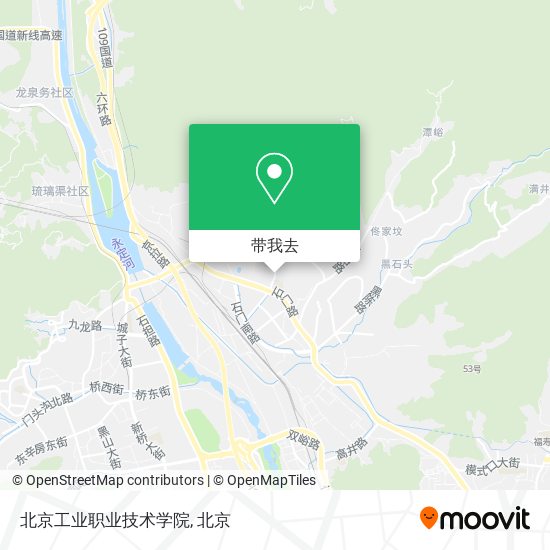 北京工业职业技术学院地图