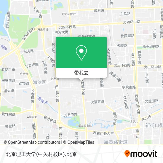 北京理工大学(中关村校区)地图