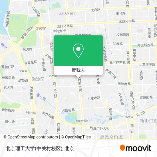 北京理工大学(中关村校区)地图