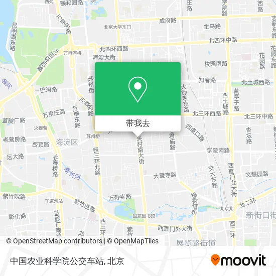 中国农业科学院公交车站地图