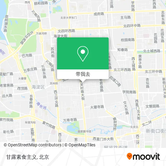 甘露素食主义地图