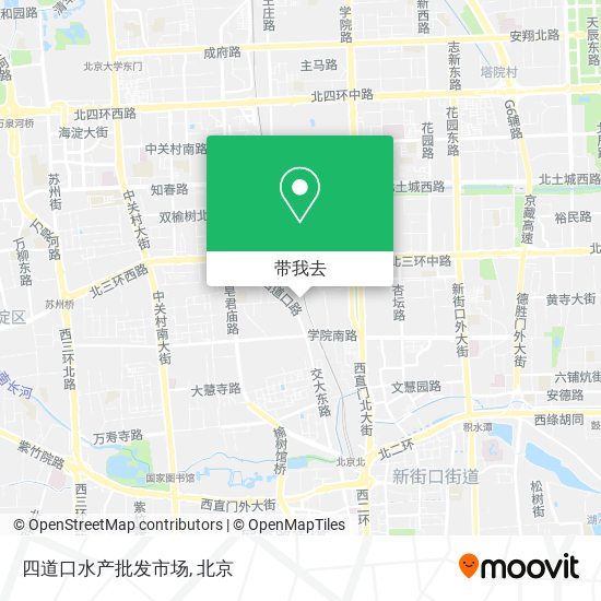 四道口水产批发市场地图