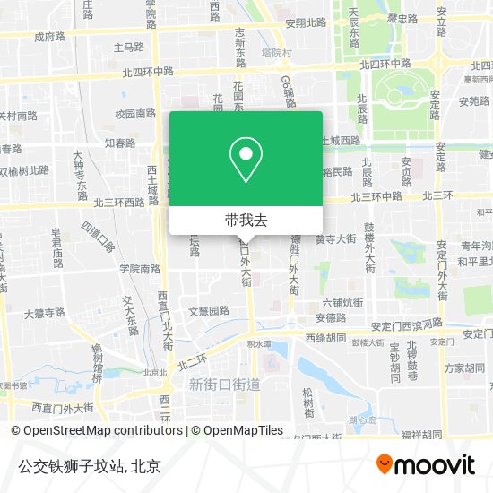 公交铁狮子坟站地图