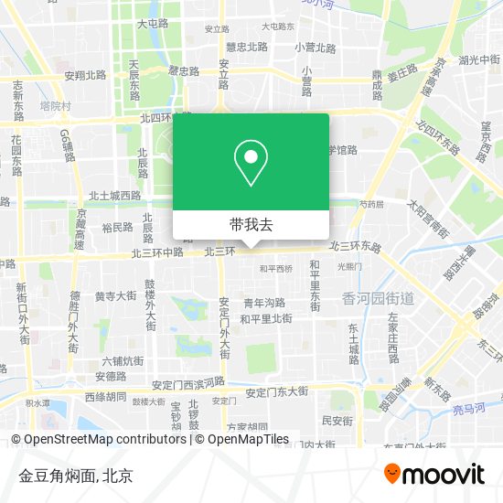 金豆角焖面地图