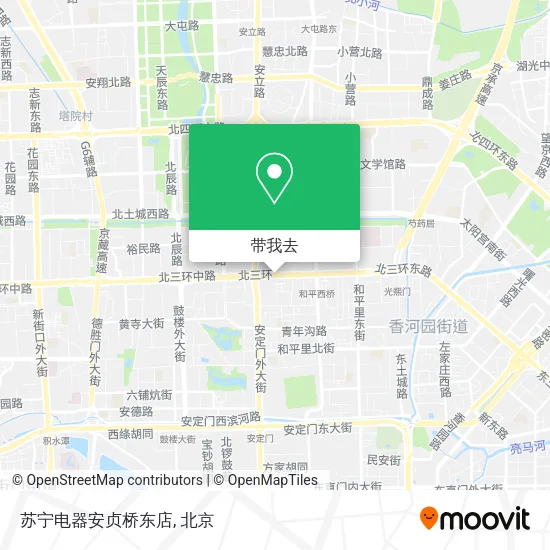 苏宁电器安贞桥东店地图