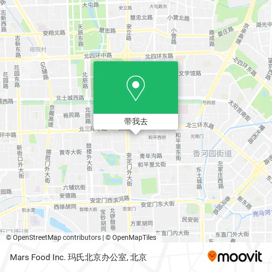 Mars Food Inc. 玛氏北京办公室地图