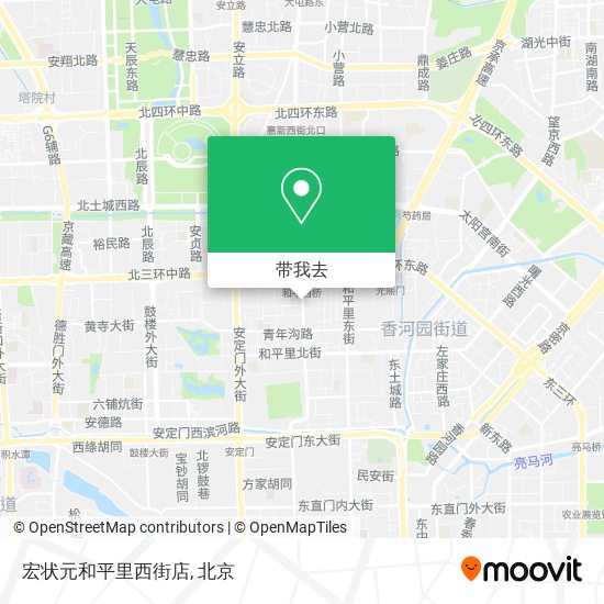 宏状元和平里西街店地图