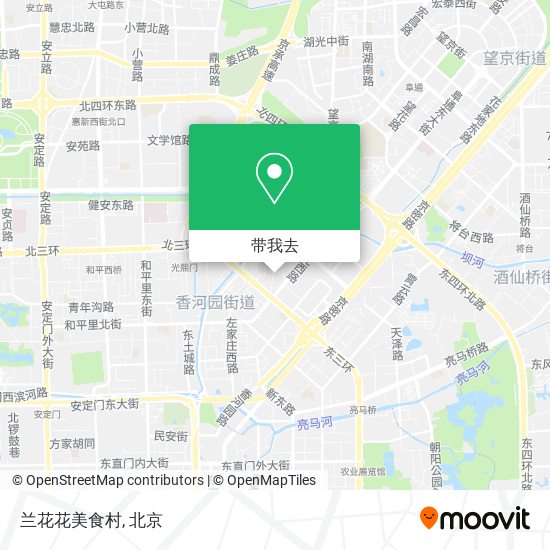 兰花花美食村地图