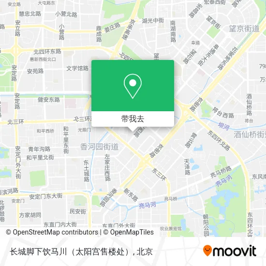 长城脚下饮马川（太阳宫售楼处）地图