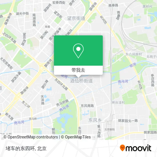 堵车的东四环地图